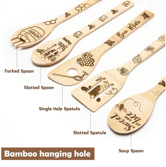 Honeycomb Bee Cooking Utinsels - Picture 5 of 5